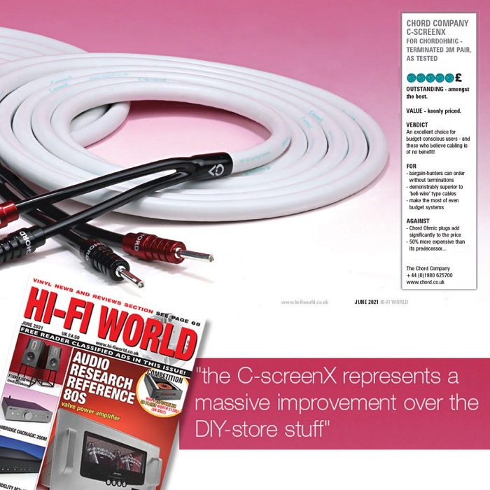 Chord Company C-Screen X Speaker Cable (на отрез с бобины)